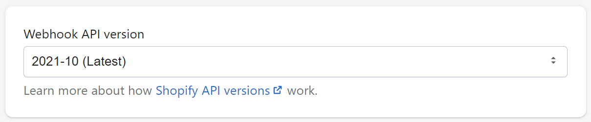 the webhook API