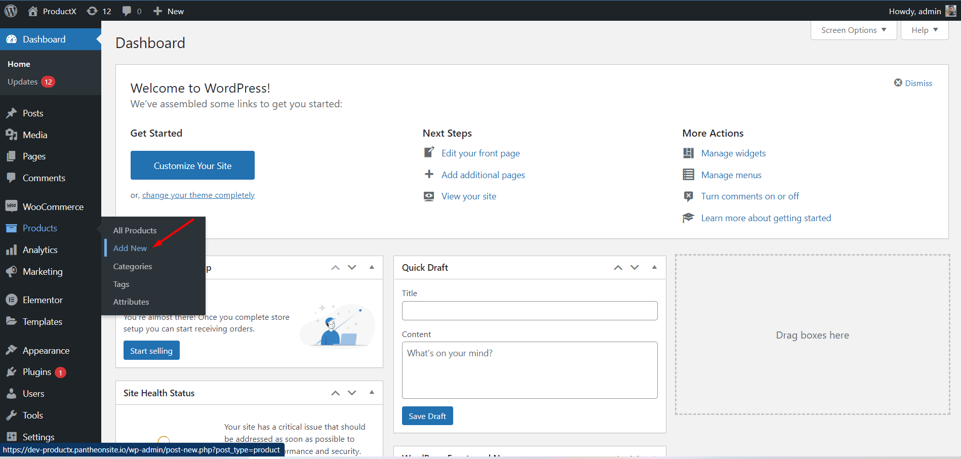 Add new WooCommerce product 
