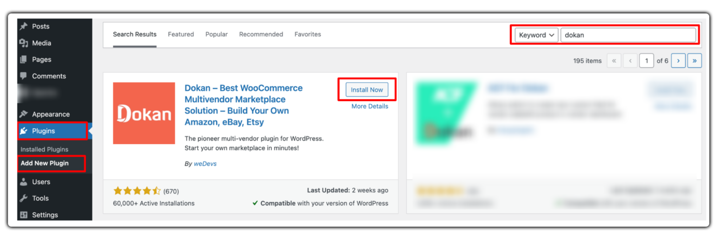Install Dokan on Your WooCommerce Store