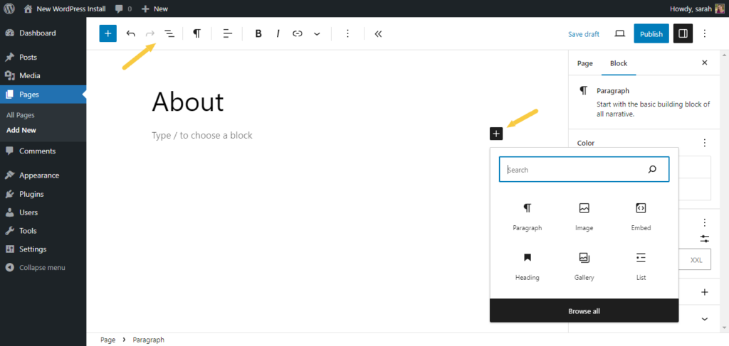 Homepage WooCommerce