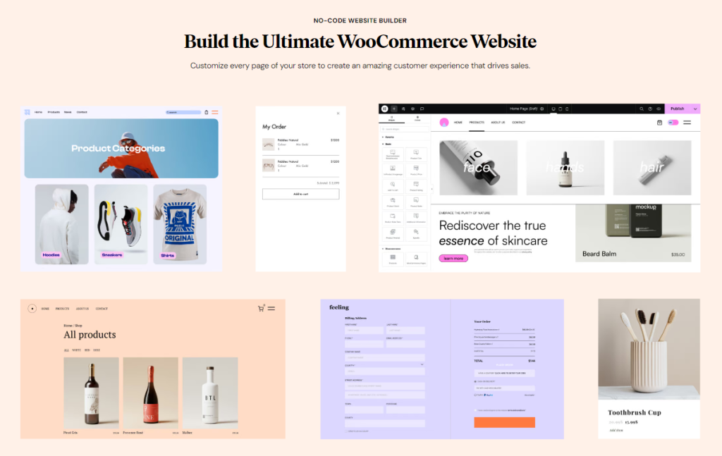 Homepage WooCommerce
