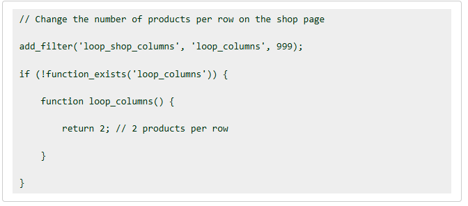 woocommerce shop page 