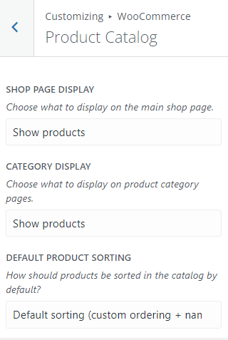 woocommerce shop page 