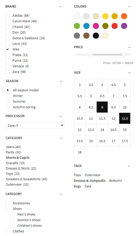 woocommerce shop page 