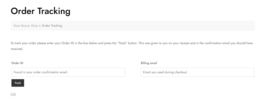 woocommerce order tracking 