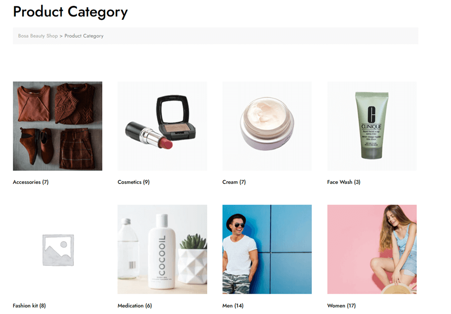 woocommerce product category