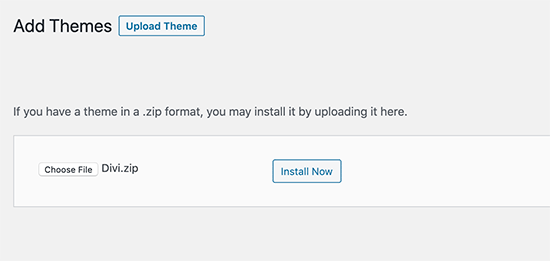 install theme