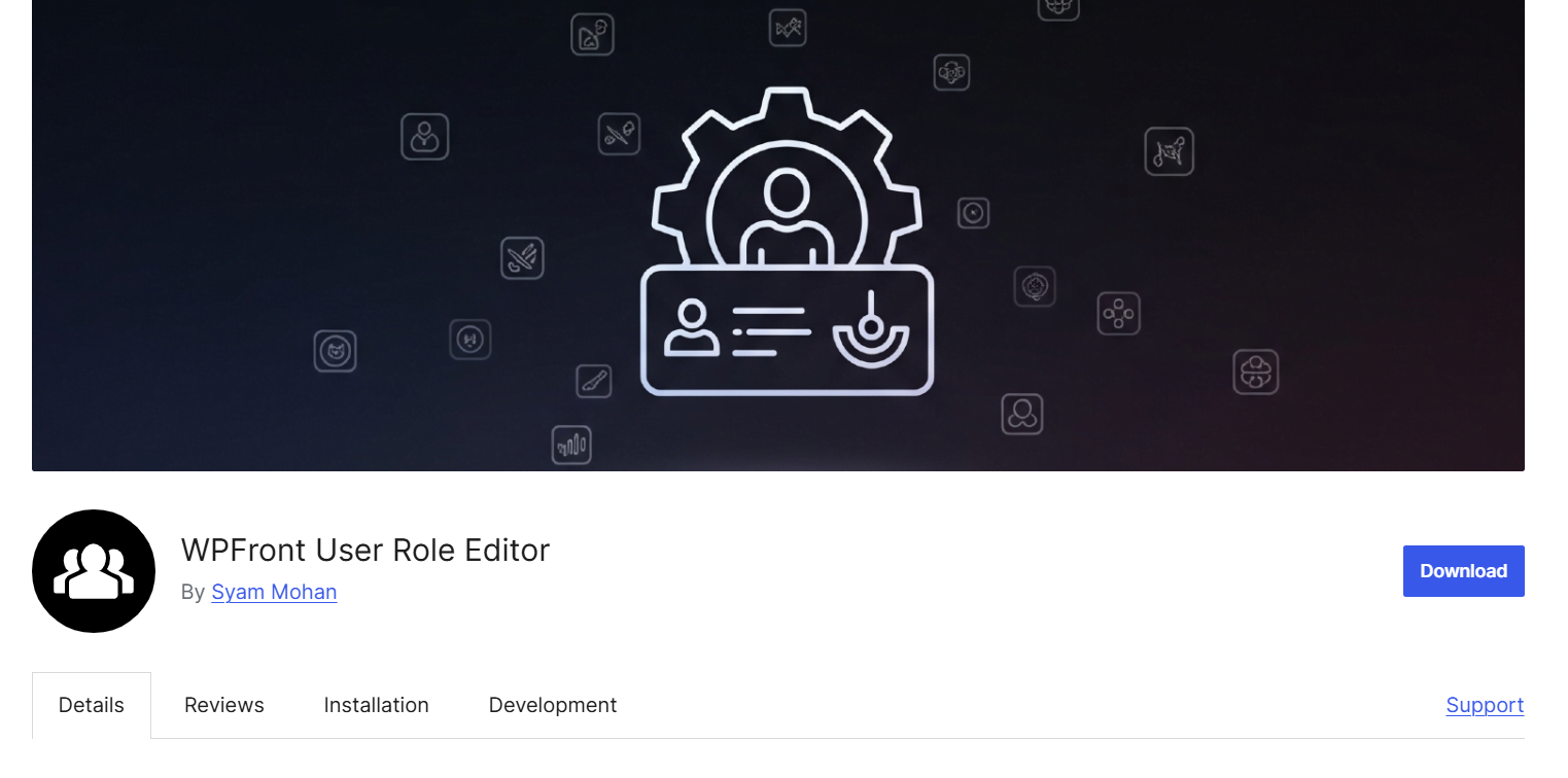 WPFront User Role Editor