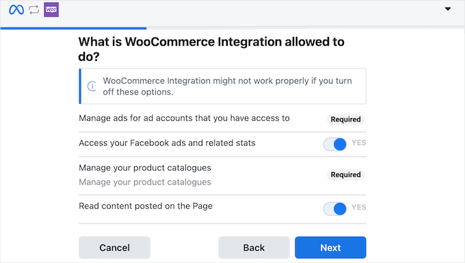 woocommerce with facebook