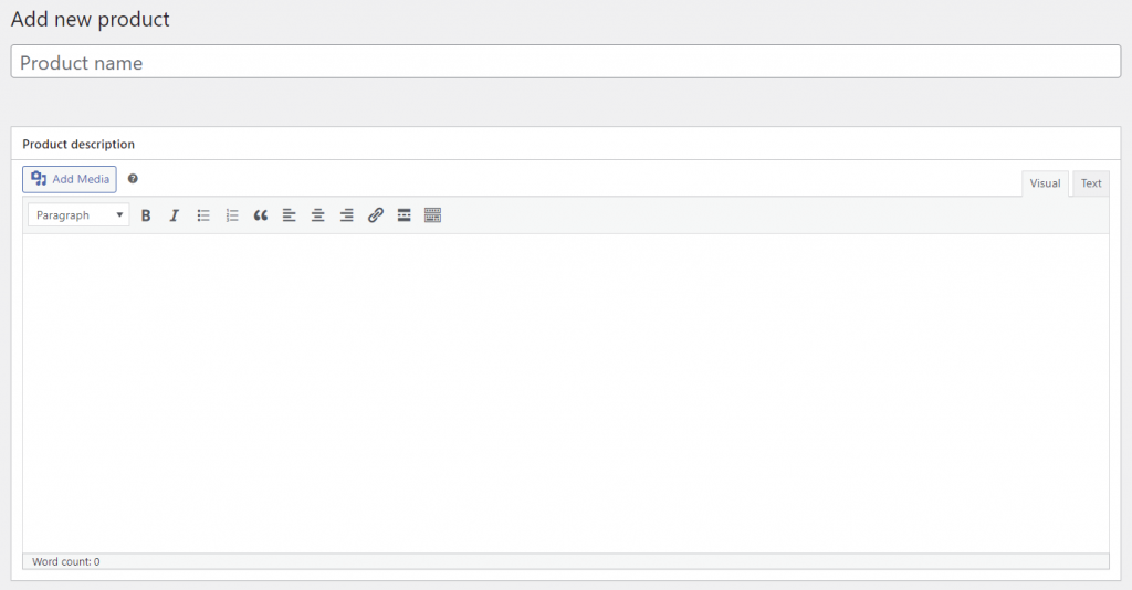 wordpress products new name description