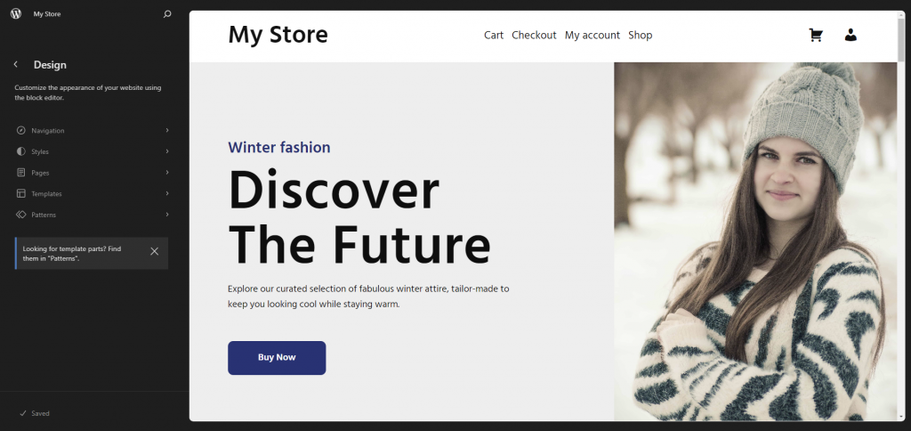 WordPress theme editor