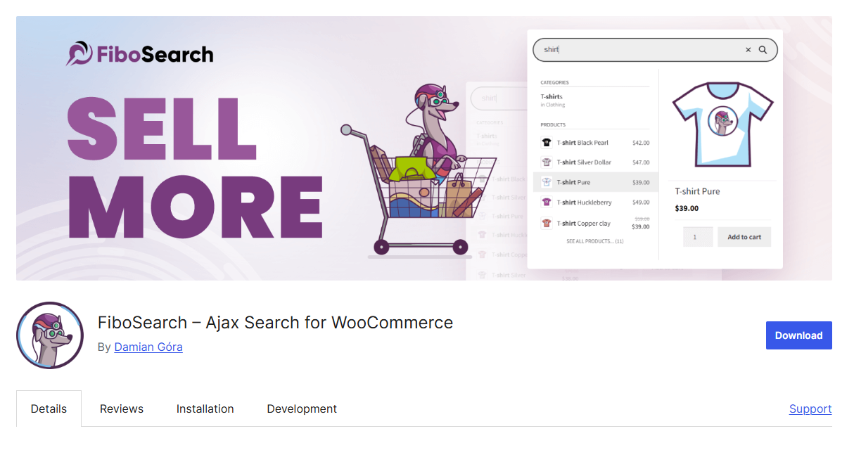 WooCommerce site search