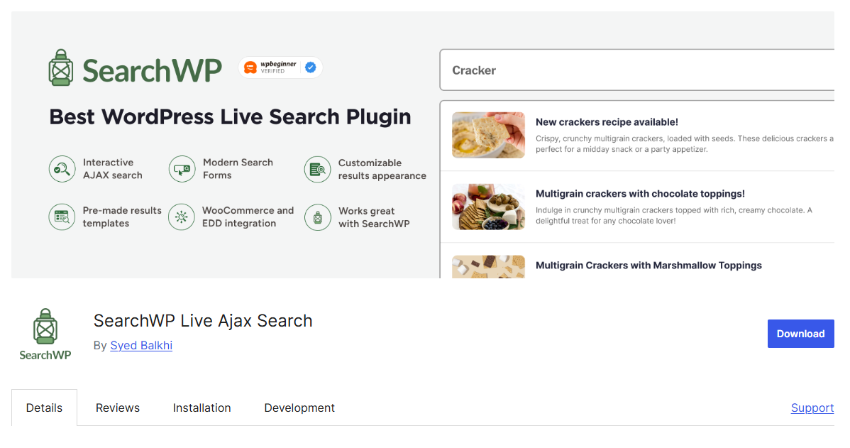 WooCommerce site search