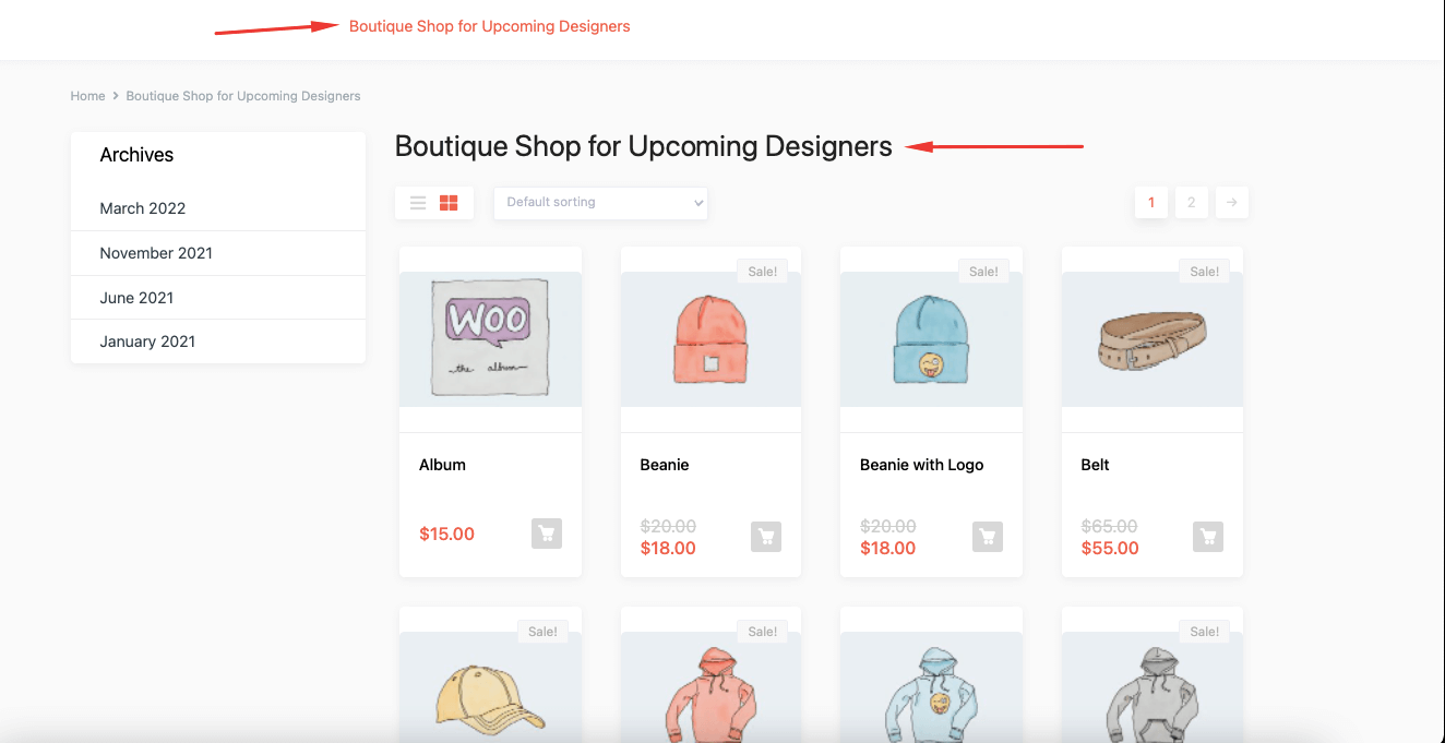 updated shop page title 