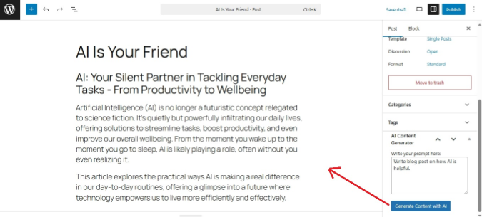WordPress AI Assistant