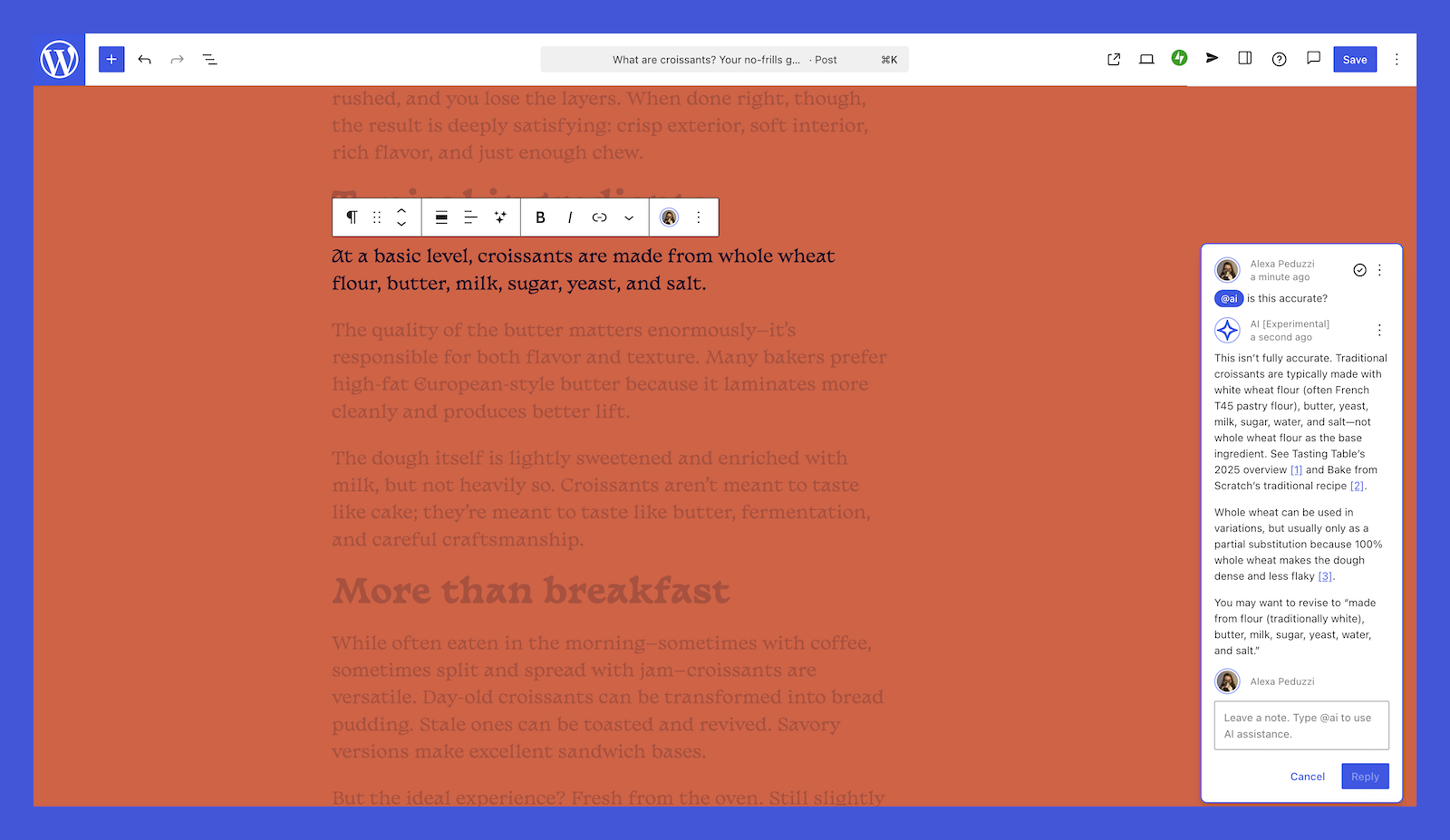 WordPress AI Assistant