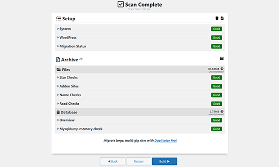 migrate WordPress site to new domain