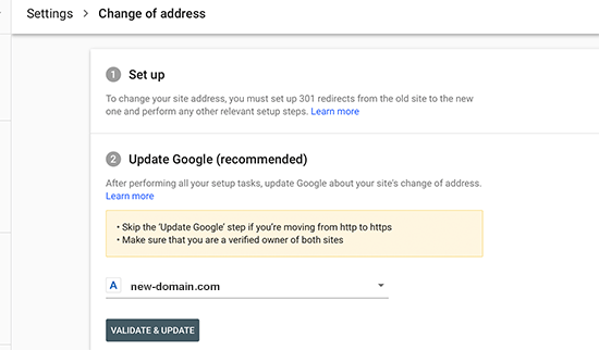 migrate WordPress site to new domain