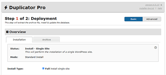 migrate WordPress site to new domain