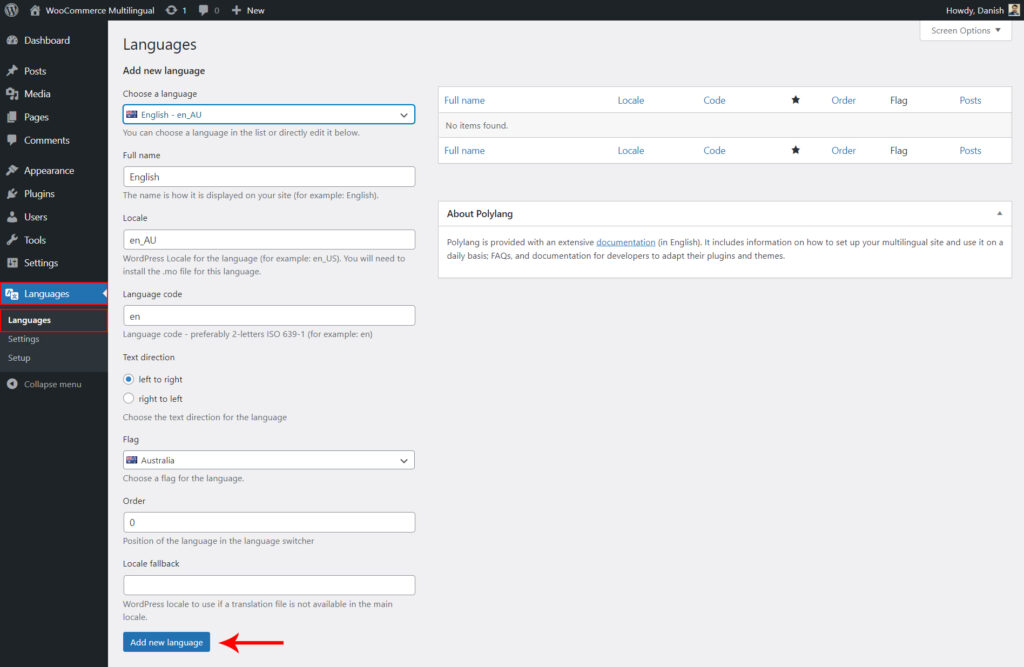 WooCommerce Multilingual Store