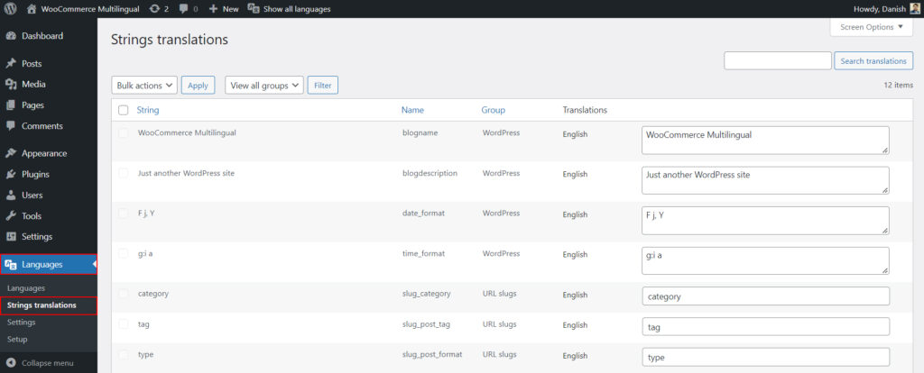 WooCommerce Multilingual Store