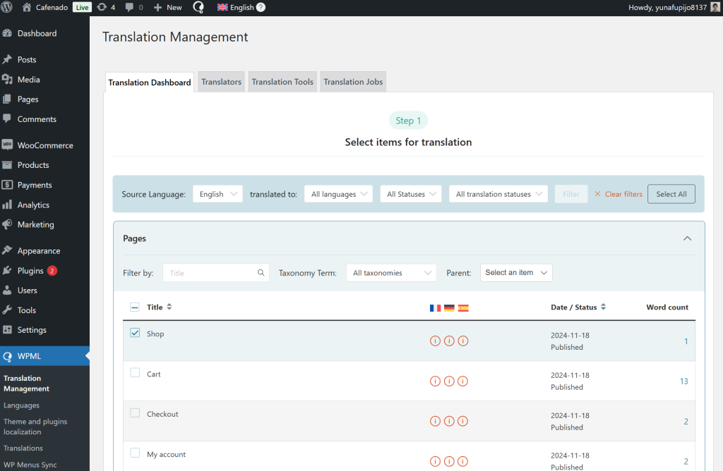 WooCommerce Multilingual Store