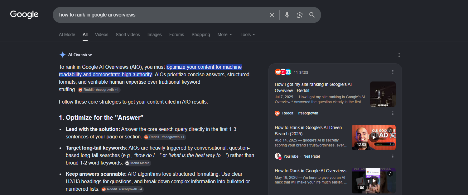 How to Rank in Google’s AI Overviews
